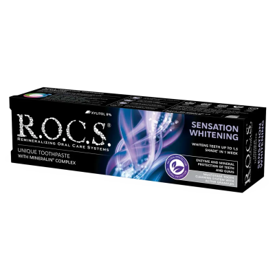 ROCS Sensation Whitening Beyazlatıcı Parlatıcı Diş Macunu 60ml - 2