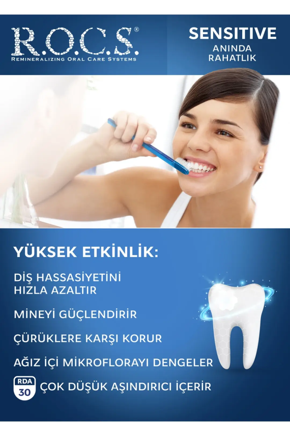 Rocs Sensitive İnstant Relief Yetişkin Diş Macunu 75 ml - 3