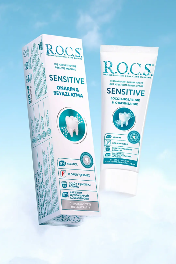 Rocs Sensitive Repair-Whitening Diş Macunu 94g - 3