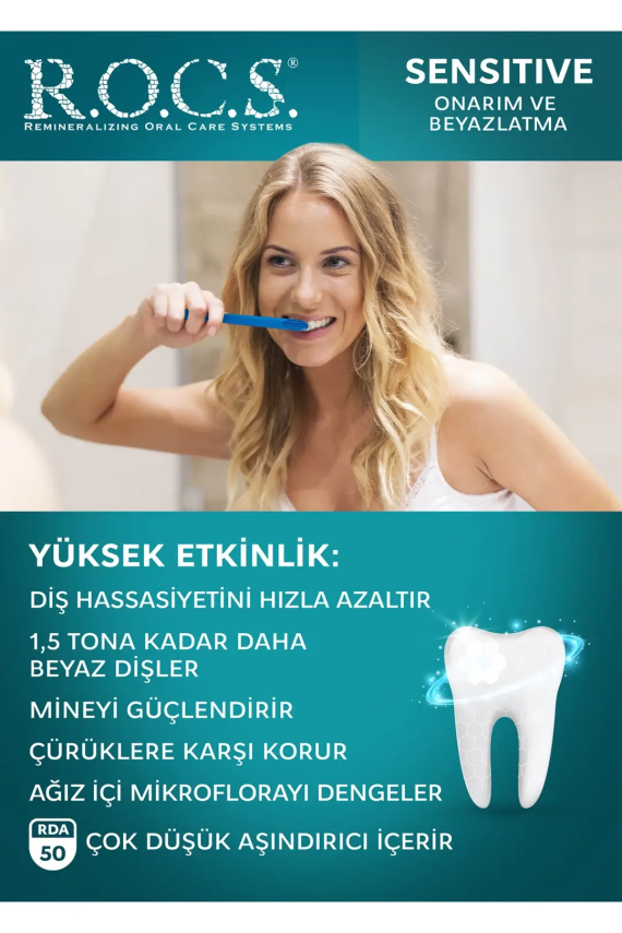 Rocs Sensitive Repair-Whitening Diş Macunu 94g - 5
