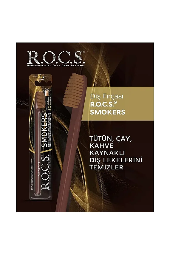 R.O.C.S. Smokers Leke Silici Diş Fırçası - Orta Sert - 2