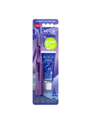 Rocs Travel Kit - Seyahat Seti - Diş Macunu + Fırça - 2