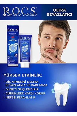 Rocs Ultra Beyazlatıcı Diş Macunu 75 ml - 2