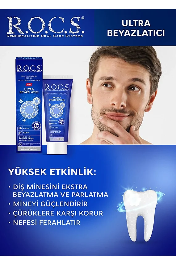 Rocs Ultra Beyazlatıcı Diş Macunu 75 ml - 2
