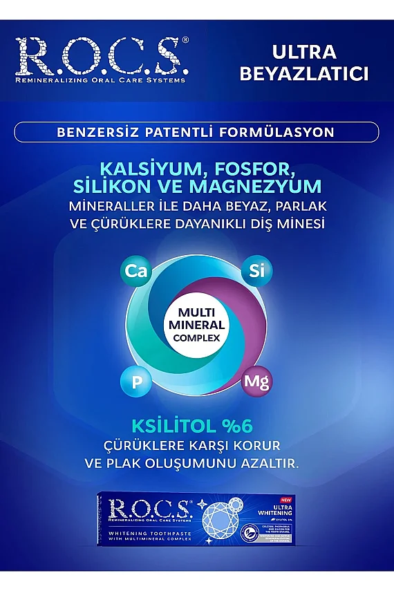 Rocs Ultra Beyazlatıcı Diş Macunu 75 ml - 3