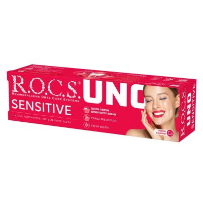 Rocs Uno Sensitive - Hassasiyet - Diş Macunu 60 ml - 2