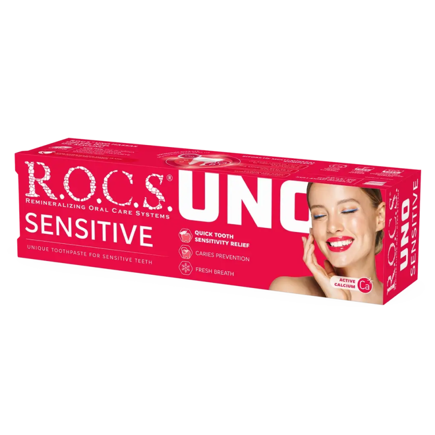 Rocs Uno Sensitive - Hassasiyet - Diş Macunu 60 ml - 2
