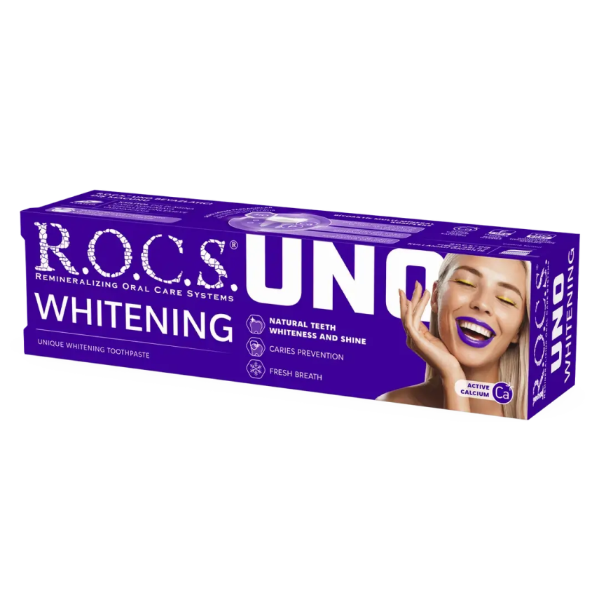 Rocs Uno Whitening - Beyazlatıcı - Diş Macunu 60 ml - 2