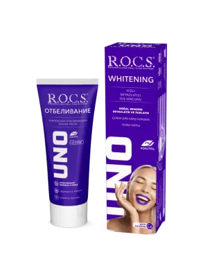 Rocs Uno Whitening - Beyazlatıcı - Diş Macunu 60 ml - ROCS