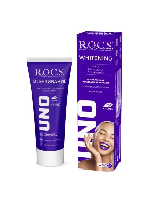 Rocs Uno Whitening - Beyazlatıcı - Diş Macunu 60 ml - 1