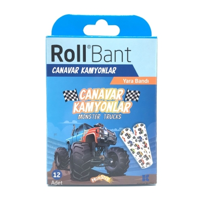 Roll Bant Yara Bandı Canavar Kamyon 12li - Roll