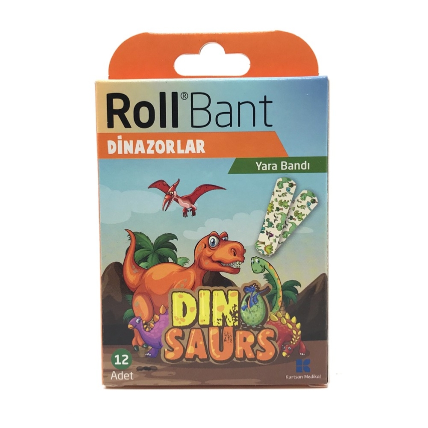 Roll Bant Yara Bandı Dinozorlar 12li - 1