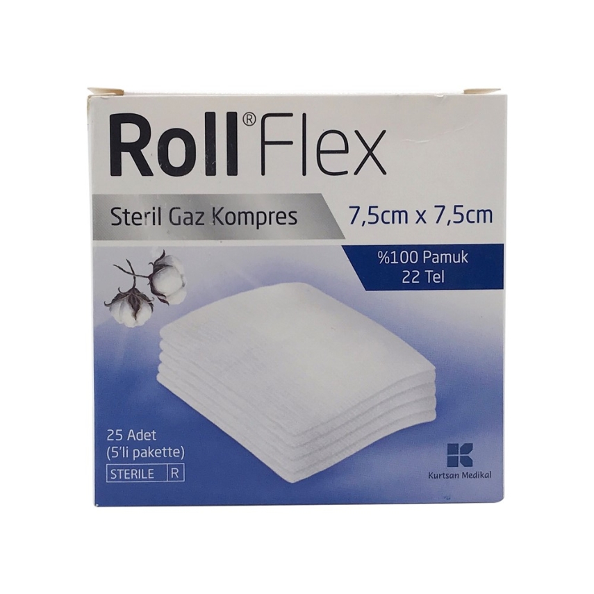 Roll Flex Gaz Kompres 7,5cm x 7,5cm 25li - 1