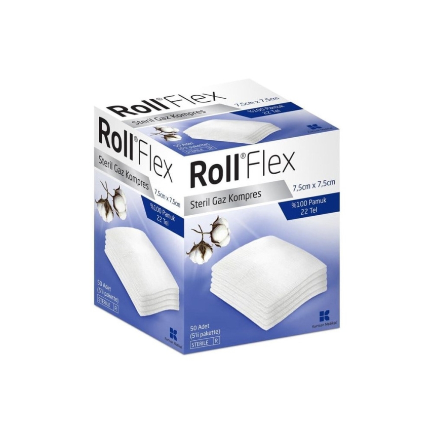 Roll Flex Gaz Kompres 7,5cm x 7,5cm 50li - 1