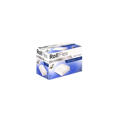 Roll Flex Steril Gaz Kompres 7,5cm x 7,5cm 100lü - Roll