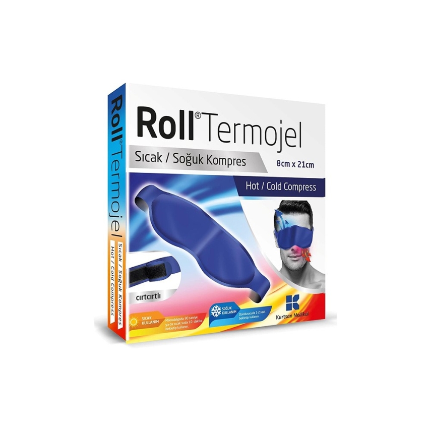Roll Termojel Göz İçin Sıcak Soğuk Kompres Jel 8 x 21 cm - 1