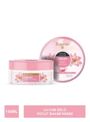 Rosense Lilyum Body Butter - Nemlendirici Vücut Bakım Kremi - 150 ml - 1