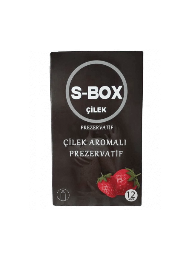 S-BOX Prezervatif Strawberry 12 adet - 1