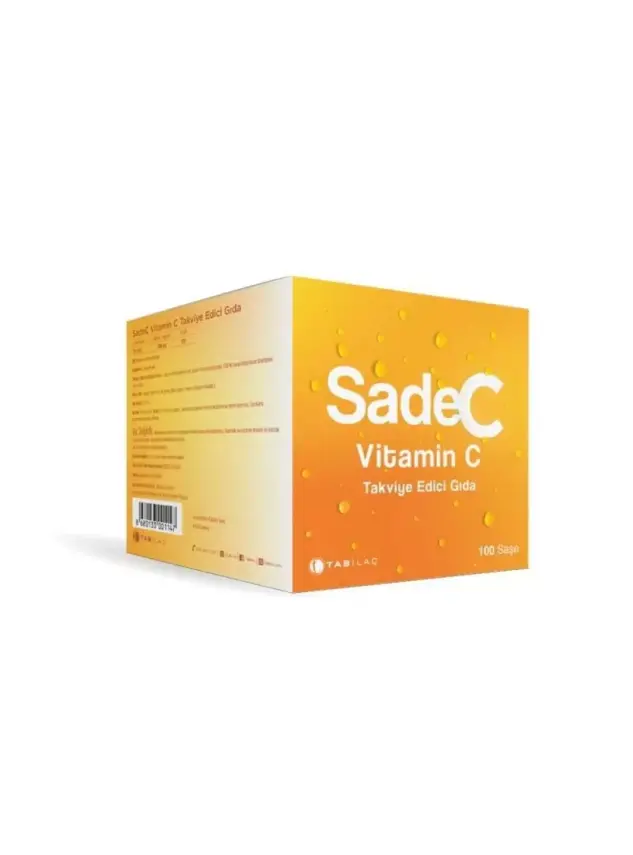 SadeC Vitamin C 100 Saşe C Vitamini Takviyesi - 1