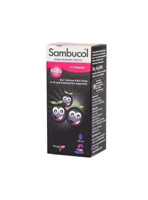 Sambucol Kids Kara Mürver Özütü Likit Şurup 120 ml - Sambucol