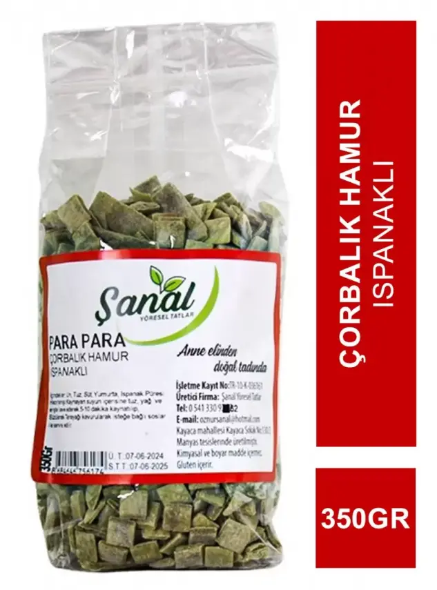 Şanal Para Para Çorbalık Hamur Ispanaklı 350gr - 1