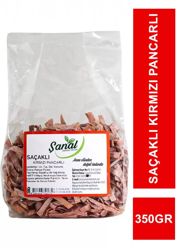 Şanal Saçaklı Kırmızı Pancarlı 350gr - Şanal Yöresel Tatlar