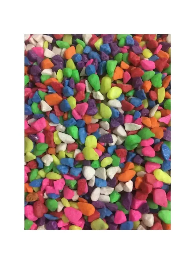 Sand Fish 1 Kg Renkli Çakıl İnce Taneli - 1