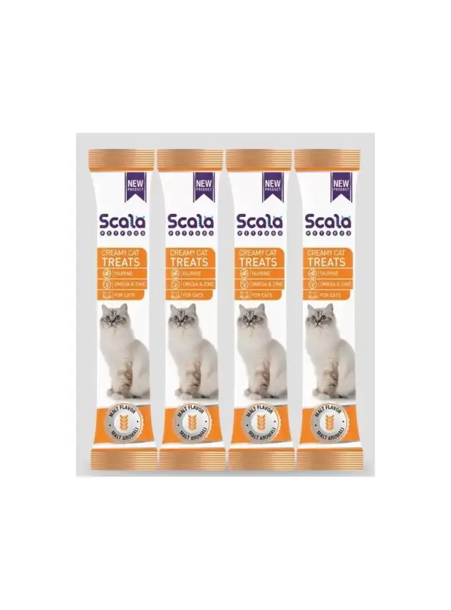 Scala Kedi Ödül Kreması Malt Aromalı Tekli - 1