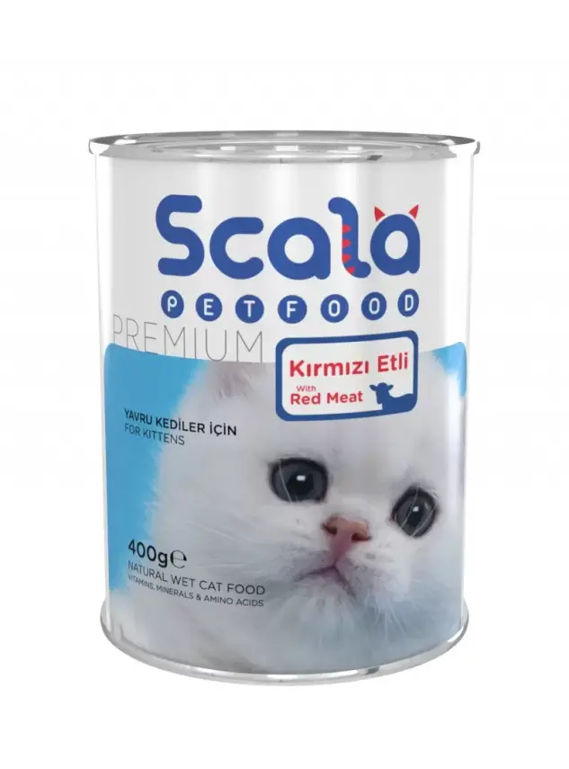 Scala Kırmızı Etli Yavru Kedi Konservesi 400 gr - 1