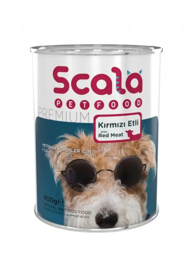 Scala Kırmızı Etli Yetişkin Köpek Konservesi 400 gr - 1