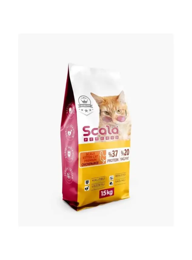 Scala Premium Kitten Chicken Cat Food 37/20 15 Kg - 1