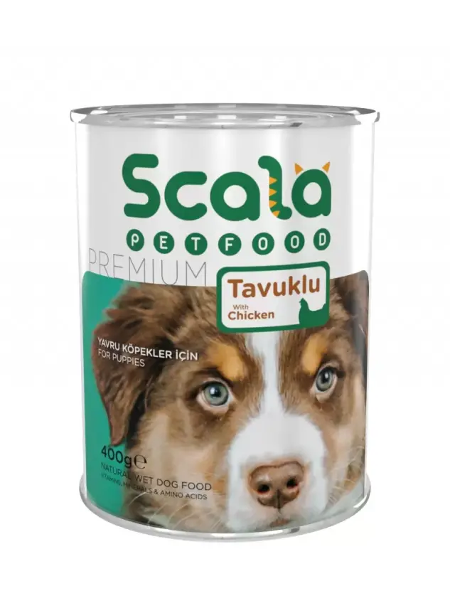 Scala Tavuklu Yavru Köpek Konservesi 400 gr - 1