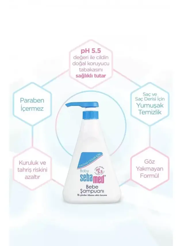 Sebamed Baby Şampuan 500 ml Ekonomik Boy - 3