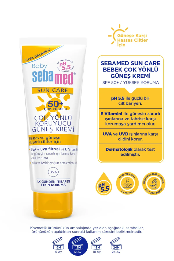 Sebamed Baby Sun SPF 50+ 75 ml Güneş Kremi - 3