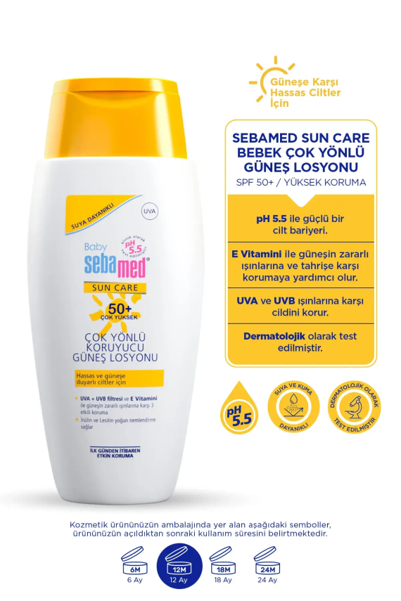 Sebamed Baby Sun Spf 50+Güneş Losyonu 150ml - 3