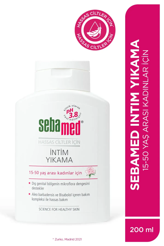 Sebamed İntim Likit Yıkama Jeli pH3.8 200 ml - 1