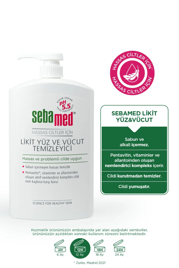 Sebamed Likit Yüz ve Cilt Temizleme Jeli 1000ml - 3
