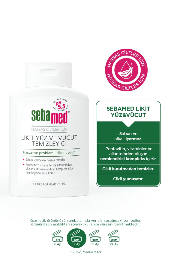 Sebamed Likit Yüz ve Cilt Temizleme Jeli 200ml - 3