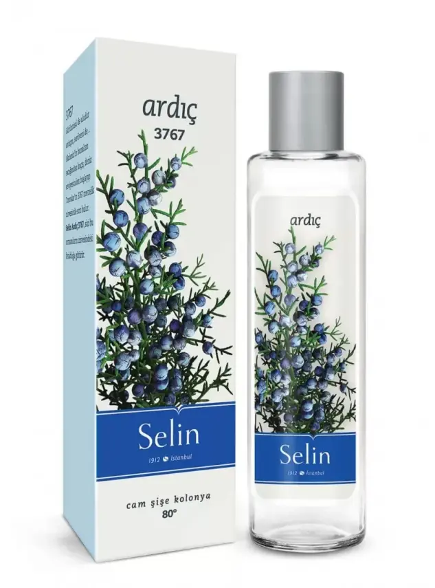 Selin Ardıç Kolonyası 180 ml Cam Şişe - 1