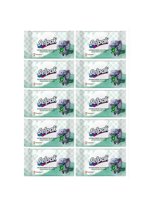Selpak Antibakteriyel Islak Cep Mendili 10lu Paket - 1
