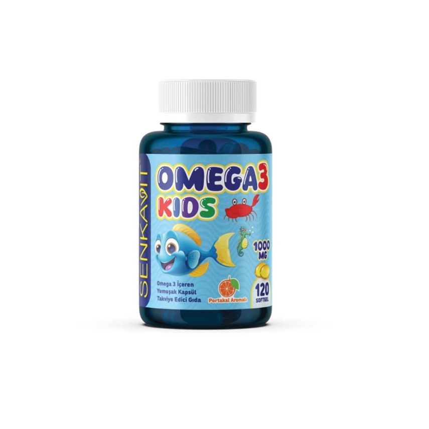 Senkavit Omega 3 For Kids Portakal Aromalı 120li Softjel - 1