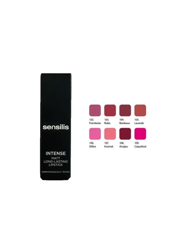 Sensilis Intense Matt Long-Lasting Lipstick Ruj 102 - Framboise - 3,5 ml - 1