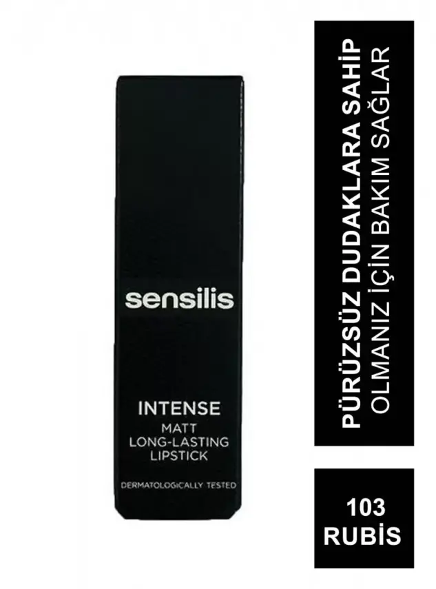 Sensilis Intense Matt Long-Lasting Lipstick Ruj 103 Rubis 3,5 ml - 2