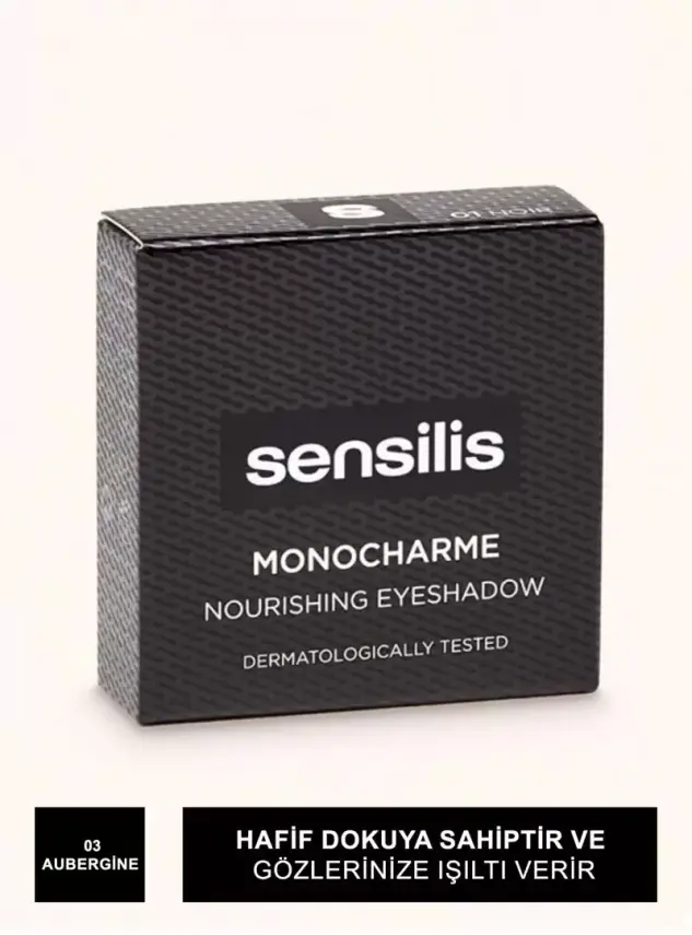 Sensilis Monocharme Nourishing Eyeshadow Göz Farı 03 - Aubergine - 3g - 2