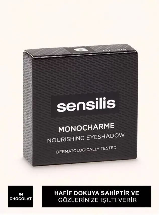 Sensilis Monocharme Nourishing Eyeshadow Göz Farı 04 - Chocolat - 3g - 2
