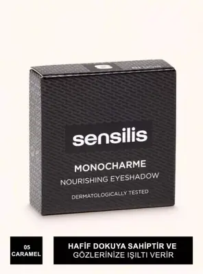 Sensilis Monocharme Nourishing Eyeshadow Göz Farı 05 - Caramel - 3g - 2