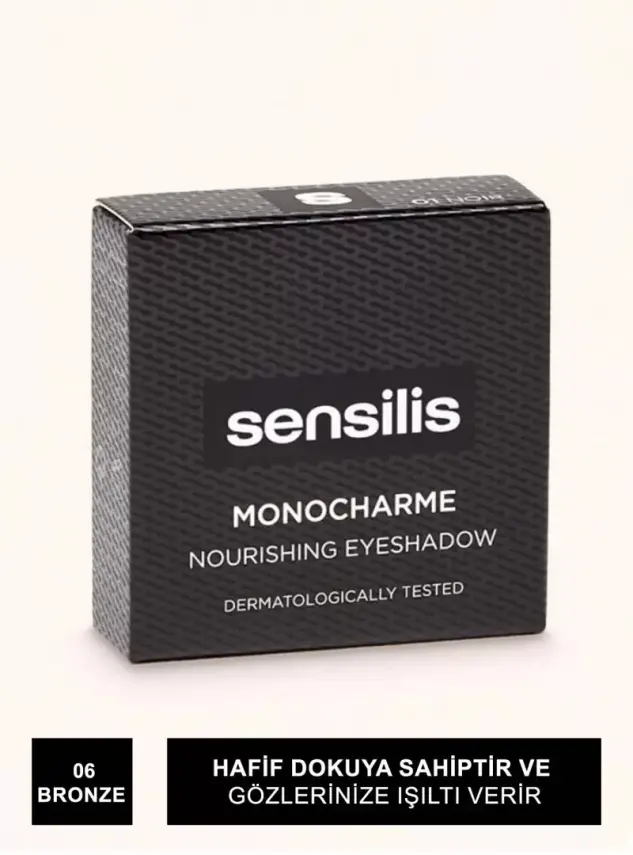 Sensilis Monocharme Nourishing Eyeshadow Göz Farı 06 - Bronze - 3g - 2