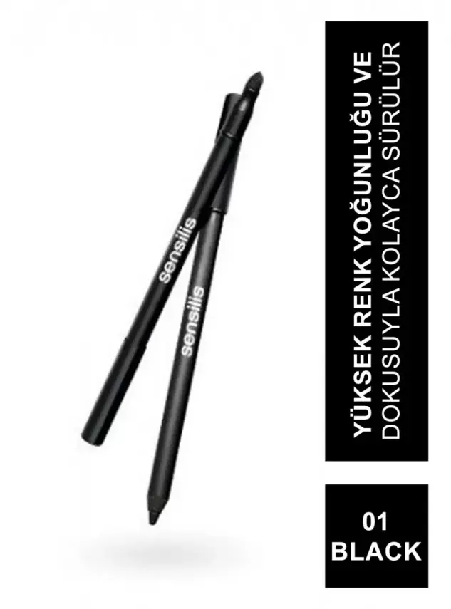 Sensilis Perfect Eyes Eye Pencil Göz Kalemi Siyah 01 Black - 2