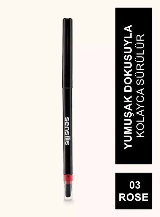 Sensilis Perfect Line Lip Pencil Dudak Kalemi 03 - Rose - 0,35g - 3
