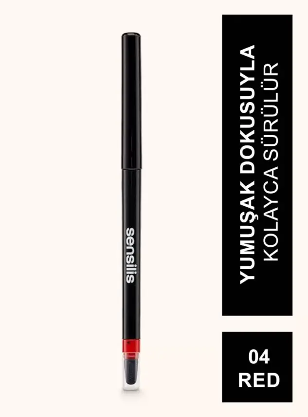 Sensilis Perfect Line Lip Pencil Dudak Kalemi 04 - Red - 0,35g - 3
